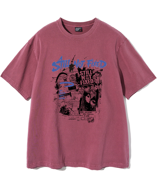 ELIMENO（エリメノ）の「EL フィックスドピグメント 半袖Tシャツ 4カラー（Tシャツ/カットソー・メンズ・バーガンディー/チャコール/ネイビー/グレー・1/2/3/4）」の4枚目の写真