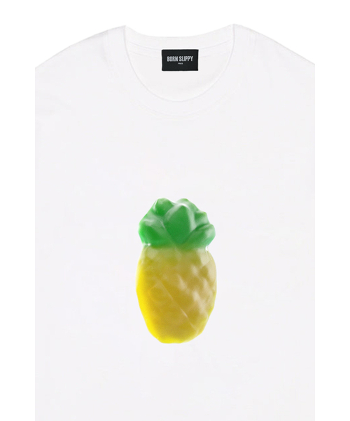BORN SLIPPY（ボーンスリッピー）の「Pineapple Jelly T-shirt (White)（Tシャツ/カットソー・レディース・その他・FREE）」の3枚目の写真