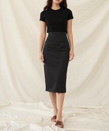 REORG（リオルグ）の「R BACK SLIT SKIRT BLACK（スカート）」