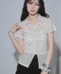 ENVYM♥︎トライアングルトップス ENVYM（アンビー） tシャツ ショルダーオープントップス レディース