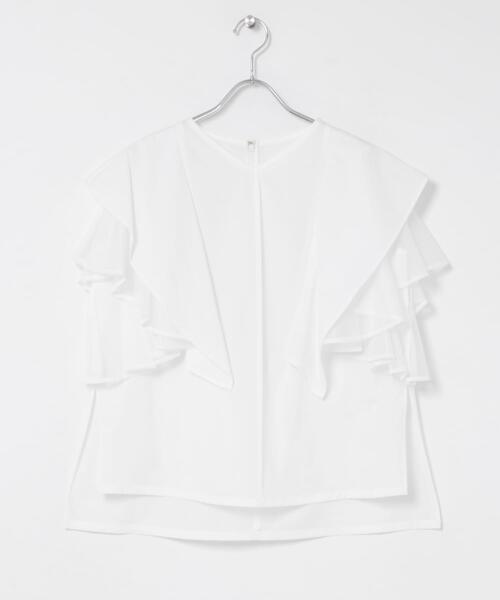 URBAN RESEARCH ROSSO WOMEN(アーバンリサーチ ロッソ)の「ELENDEEK MESH LAYERED SLEEVE BLOUSE(シャツ/ブラウス・レディース・ブラック/オフホワイト・FREE)」の11枚目の写真