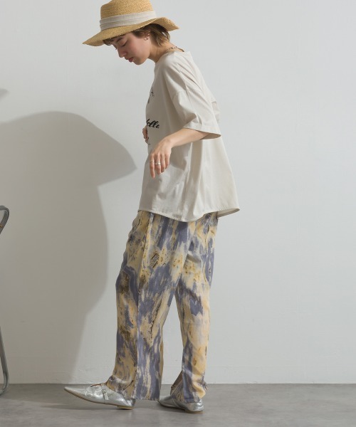 MAFRAIS(マフレ)の「ソフト天竺 接触冷感 ロゴビッグTシャツ(Tシャツ/カットソー・レディース・ネイビー/オフホワイト/グレー・FREE)」の5枚目の写真