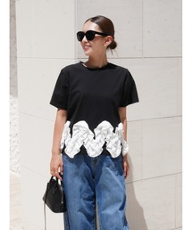 BeBeoD（べベッド）の「フリルドッキングTシャツ（Tシャツ/カットソー）」