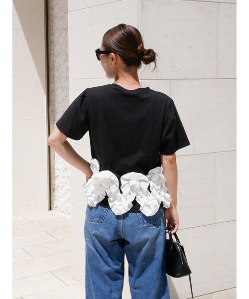 BeBeoD(べベッド)の「フリルドッキングTシャツ(Tシャツ/カットソー・レディース・A/C/B/E/D・フリー)」の15枚目の写真