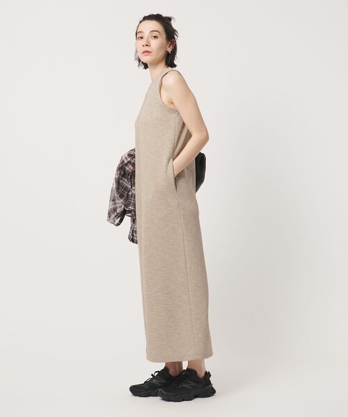BEAUTY&YOUTH UNITED ARROWS(ビューティーアンドユースユナイテッドアローズ)の「ポリエステル アメリカンスリーブ ワンピース(ワンピース・レディース・ナチュラル/ダークブラウン/ダークグレー・S/M)」の22枚目の写真