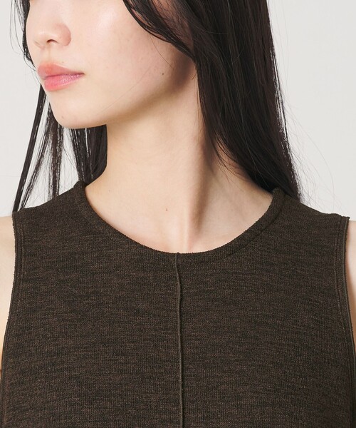 BEAUTY&YOUTH UNITED ARROWS(ビューティーアンドユースユナイテッドアローズ)の「ポリエステル アメリカンスリーブ ワンピース(ワンピース・レディース・ナチュラル/ダークブラウン/ダークグレー・S/M)」の14枚目の写真