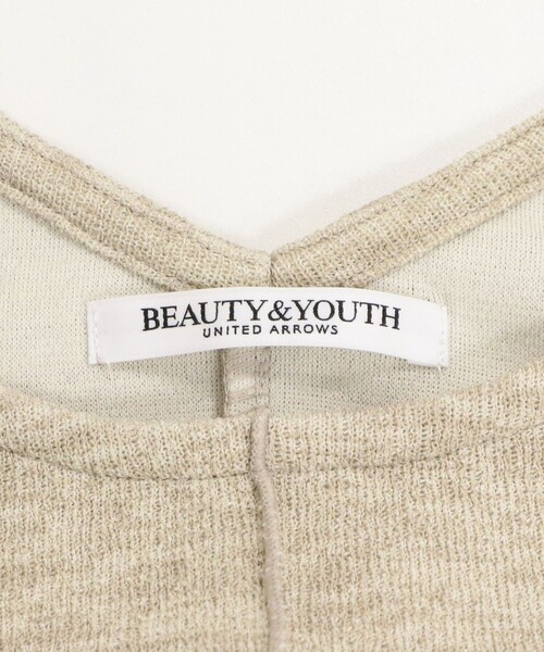 BEAUTY&YOUTH UNITED ARROWS(ビューティーアンドユースユナイテッドアローズ)の「ポリエステル アメリカンスリーブ ワンピース(ワンピース・レディース・ナチュラル/ダークブラウン/ダークグレー・S/M)」の5枚目の写真