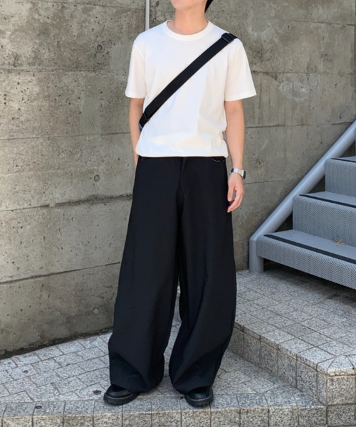 link lot(リンクロット)の「バルーンシルエットワイドスラックス(スラックス・メンズ・グレー/ブラック・M/L)」の12枚目の写真