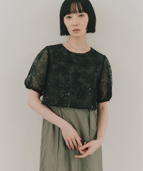 kaene(カエン)の「フラワーコードマーメイドドレス【結婚式 二次会 同窓会 成人式 パーティードレス】(ドレス・レディース・ベージュ/グレー・S/M)」の7枚目の写真