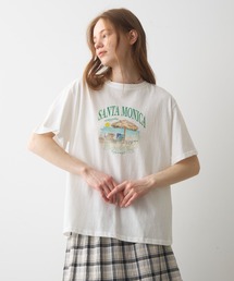 beach print T / ビーチプリントT