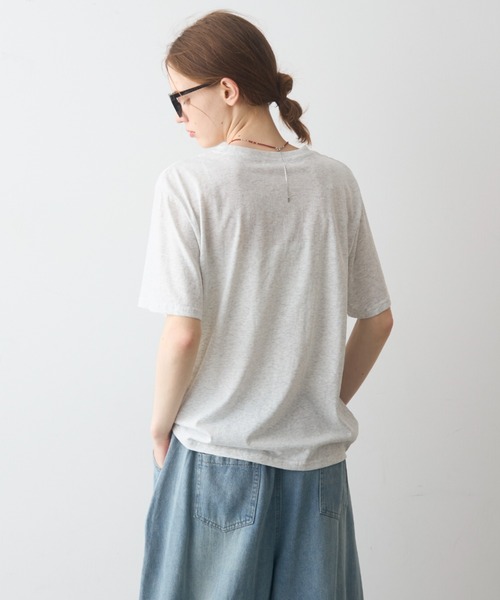 Crisp(クリスプ)の「beach print T / ビーチプリントT(Tシャツ/カットソー・レディース・グレー/ホワイト・FREE)」の21枚目の写真