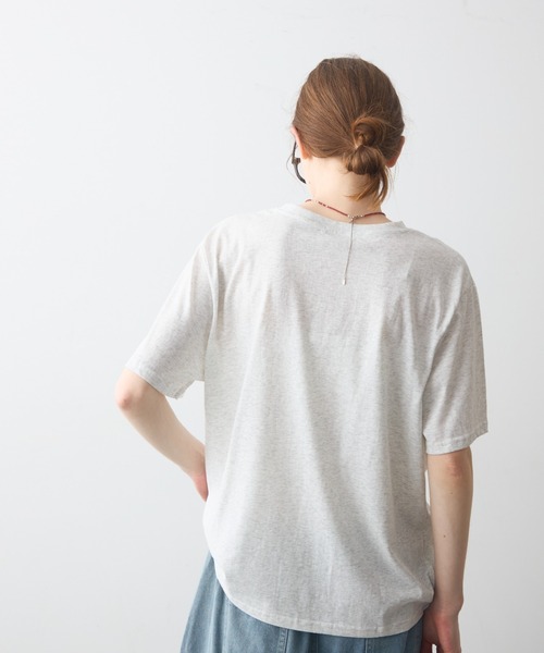 Crisp(クリスプ)の「beach print T / ビーチプリントT(Tシャツ/カットソー・レディース・グレー/ホワイト・FREE)」の22枚目の写真