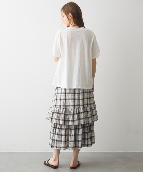 Crisp(クリスプ)の「beach print T / ビーチプリントT(Tシャツ/カットソー・レディース・グレー/ホワイト・FREE)」の15枚目の写真