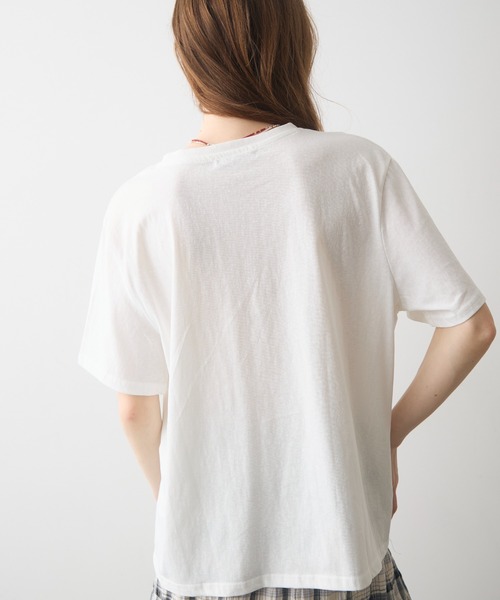 Crisp(クリスプ)の「beach print T / ビーチプリントT(Tシャツ/カットソー・レディース・グレー/ホワイト・FREE)」の10枚目の写真