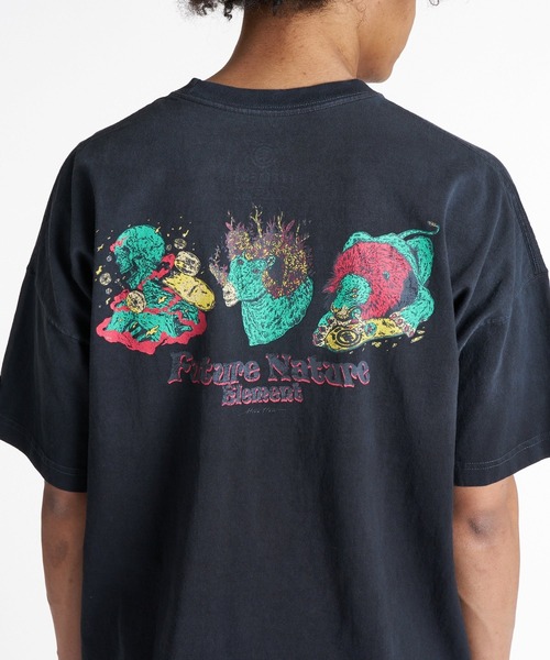 ELEMENT(エレメント)の「ELEMENT メンズ HIROTTON R LIMITED SS Tシャツ 【2026年夏モデル】(Tシャツ/カットソー・メンズ・ブラック/ブルー系その他/ホワイト・MEDIUM/LARGE/X-LARGE)」の3枚目の写真
