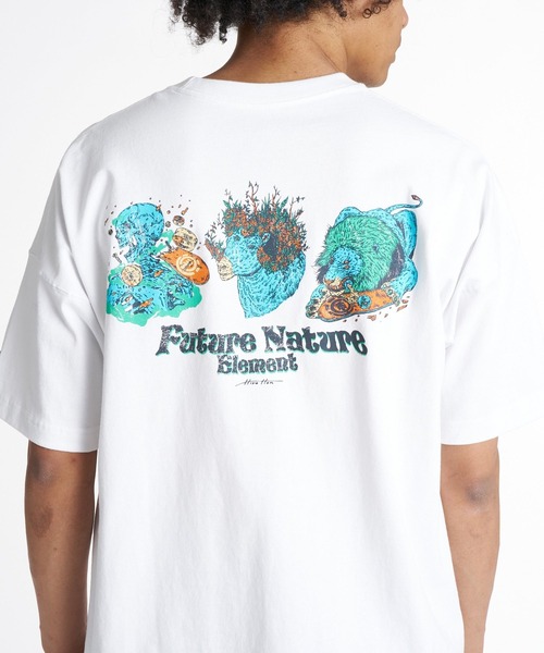 ELEMENT(エレメント)の「ELEMENT メンズ HIROTTON R LIMITED SS Tシャツ 【2026年夏モデル】(Tシャツ/カットソー・メンズ・ブラック/ブルー系その他/ホワイト・MEDIUM/LARGE/X-LARGE)」の2枚目の写真