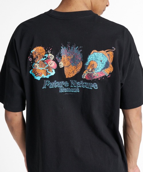 ELEMENT(エレメント)の「ELEMENT メンズ HIROTTON R LIMITED SS Tシャツ 【2026年夏モデル】(Tシャツ/カットソー・メンズ・ブラック/ブルー系その他/ホワイト・MEDIUM/LARGE/X-LARGE)」の1枚目の写真