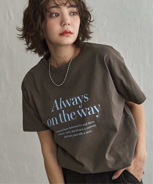 notch.（ノッチ）の「ロゴプリントTシャツ（Tシャツ/カットソー・レディース・ブラック/オフホワイト/ブルー/ブラウン・M）」の3枚目の写真