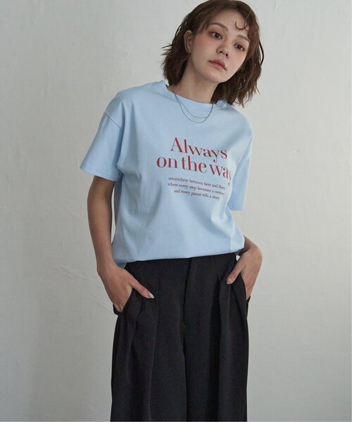 notch.（ノッチ）の「ロゴプリントTシャツ（Tシャツ/カットソー・レディース・ブラック/オフホワイト/ブルー/ブラウン・M）」の4枚目の写真