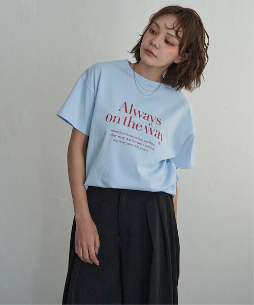 notch.（ノッチ）の「ロゴプリントTシャツ（Tシャツ/カットソー・レディース・ブラック/オフホワイト/ブルー/ブラウン・M）」の5枚目の写真