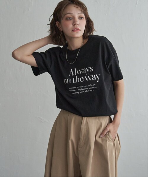 notch.（ノッチ）の「ロゴプリントTシャツ（Tシャツ/カットソー・レディース・ブラック/オフホワイト/ブルー/ブラウン・M）」の9枚目の写真