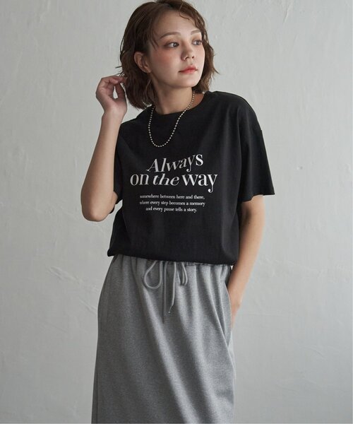 notch.（ノッチ）の「ロゴプリントTシャツ（Tシャツ/カットソー・レディース・ブラック/オフホワイト/ブルー/ブラウン・M）」の12枚目の写真