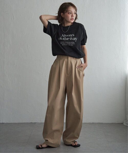 notch.（ノッチ）の「ロゴプリントTシャツ（Tシャツ/カットソー・レディース・ブラック/オフホワイト/ブルー/ブラウン・M）」の14枚目の写真