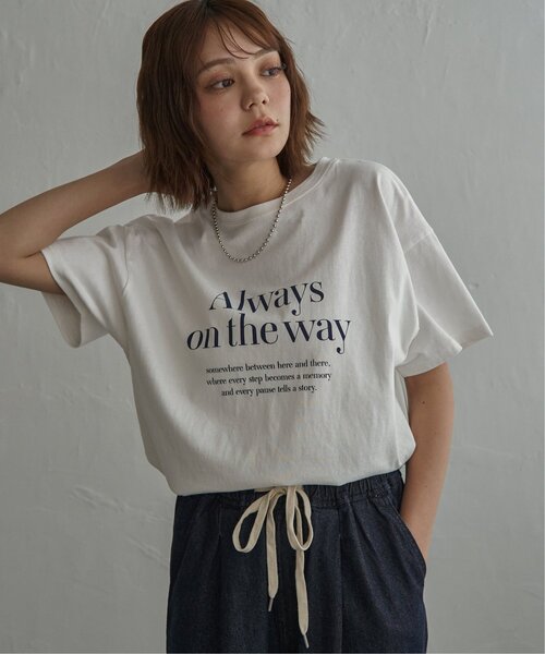 notch.（ノッチ）の「ロゴプリントTシャツ（Tシャツ/カットソー・レディース・ブラック/オフホワイト/ブルー/ブラウン・M）」の16枚目の写真