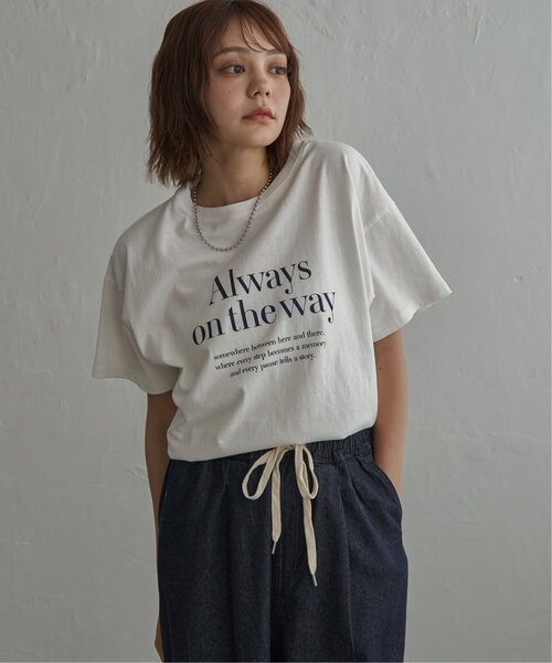 notch.（ノッチ）の「ロゴプリントTシャツ（Tシャツ/カットソー・レディース・ブラック/オフホワイト/ブルー/ブラウン・M）」の17枚目の写真