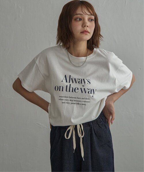 notch.（ノッチ）の「ロゴプリントTシャツ（Tシャツ/カットソー・レディース・ブラック/オフホワイト/ブルー/ブラウン・M）」の18枚目の写真