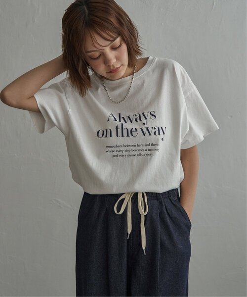 notch.（ノッチ）の「ロゴプリントTシャツ（Tシャツ/カットソー・レディース・ブラック/オフホワイト/ブルー/ブラウン・M）」の19枚目の写真