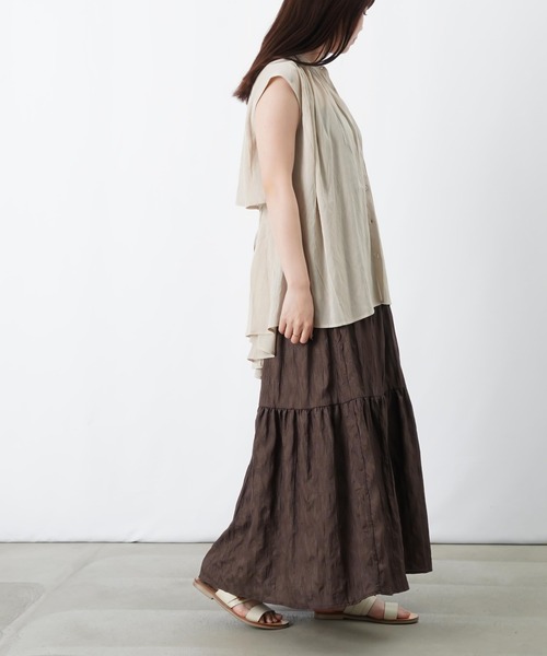 LUCA/LADY LUCK LUCA（ルカ/レディラックルカ）の「LC/LLL バックデザインノースリーブブラウス（シャツ/ブラウス・レディース・ブラック/オフホワイト/ベージュ・FREE）」の22枚目の写真