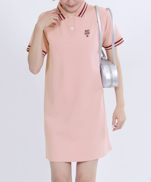 MARY QUANT(マリークワント)の「ポロライン ワンピース(ワンピース・レディース・ピンク/アイボリー/ブラック/ブルー・M)」の4枚目の写真