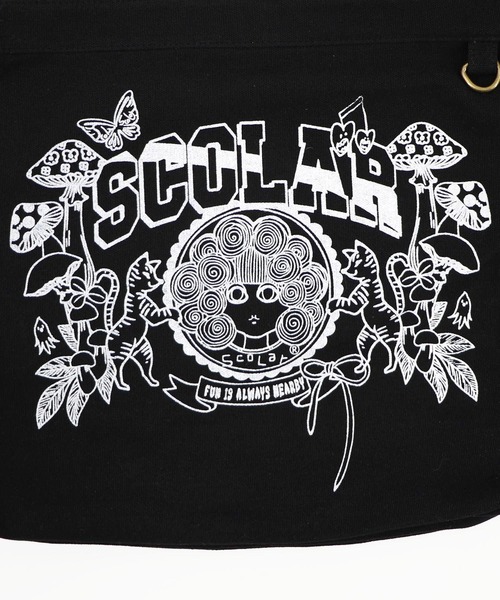 ScoLar(スカラー)の「662443:FRUIT OF THE LOOM×ScoLarコラボ ショルダーバッグ(ショルダーバッグ・レディース・ブラック/アイボリー・FREE)」の13枚目の写真