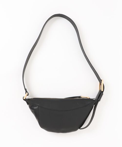 ALLSAINTS(オールセインツ)の「LUNA SLOUCHY LEATHER CROSSBODY BAG | LUNA スラウチー レザー クロスボディー バッグ(ショルダーバッグ・レディース・ブラック・ONE SIZE)」の5枚目の写真