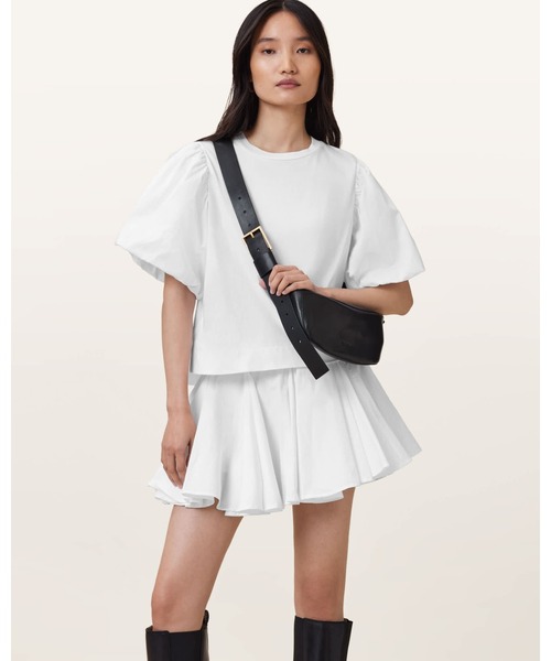 ALLSAINTS(オールセインツ)の「LUNA SLOUCHY LEATHER CROSSBODY BAG | LUNA スラウチー レザー クロスボディー バッグ(ショルダーバッグ・レディース・ブラック・ONE SIZE)」の9枚目の写真