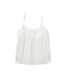 HEART BADGE WOVEN CAMI TOP #1