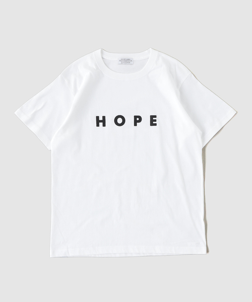 POET MEETS DUBWISE(ポエットミーツダブワイズ)の「POET MEETS DUBWISE(ポエトミーツダブワイズ) HOPE Tシャツ(Tシャツ/カットソー・メンズ・ブラック系その他/ホワイト・X-LARGE/LARGE)」の1枚目の写真