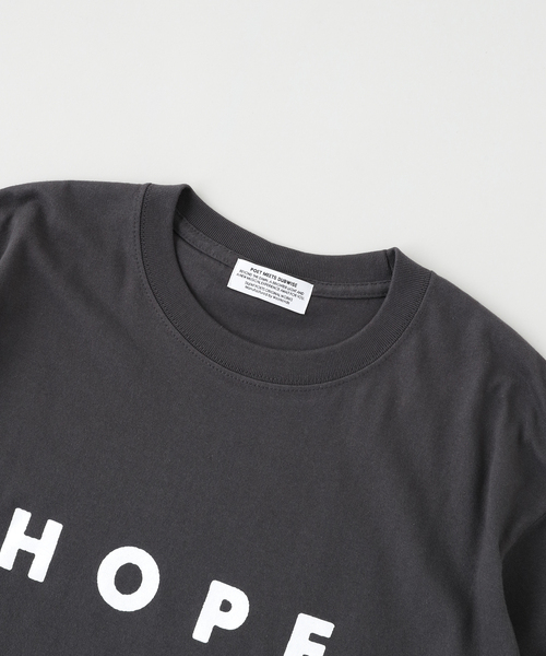 POET MEETS DUBWISE(ポエットミーツダブワイズ)の「POET MEETS DUBWISE(ポエトミーツダブワイズ) HOPE Tシャツ(Tシャツ/カットソー・メンズ・ブラック系その他/ホワイト・X-LARGE/LARGE)」の4枚目の写真