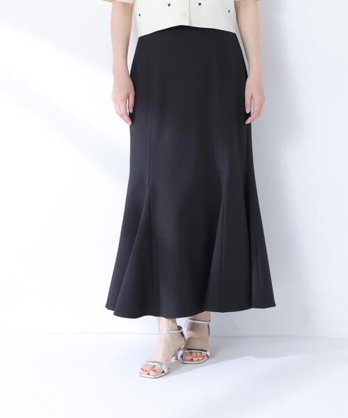 NATURAL BEAUTY BASIC(ナチュラルビューティーベーシック)の「ヘム切替マーメイドスカート(スカート・レディース・ブラック/オフホワイト/ダークブラウン・SMALL/MEDIUM/P/S)」の14枚目の写真