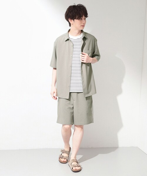 THE SHOP TK (ザ ショップ ティーケー )の「クールウェザー リラクシーイージーショートパンツ 接触冷感/洗濯機OK/ベルト要らず/セットアップ可(その他パンツ・メンズ・ライトベージュ/ライトグレー/チャコールグレー・02/04/03)」の21枚目の写真
