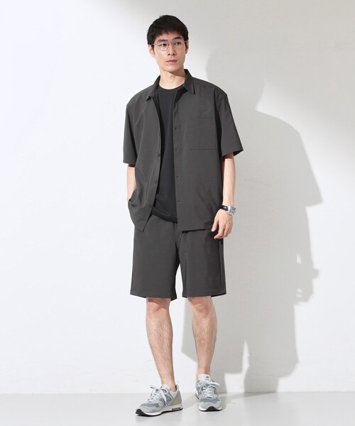 THE SHOP TK (ザ ショップ ティーケー )の「クールウェザー リラクシーイージーショートパンツ 接触冷感/洗濯機OK/ベルト要らず/セットアップ可(その他パンツ・メンズ・ライトベージュ/ライトグレー/チャコールグレー・02/04/03)」の14枚目の写真