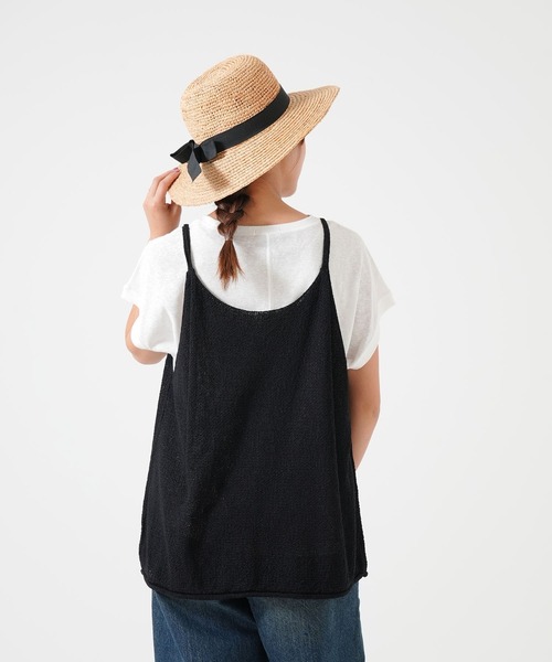HEART MARKET（ハートマーケット）の「Wストラップニットキャミ（ベスト・レディース・チャコール/ブラック/ベージュ系/オートミール・FREE）」の11枚目の写真