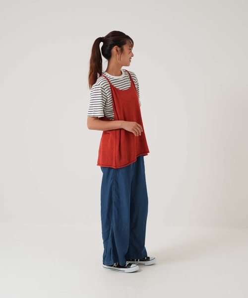 HEART MARKET（ハートマーケット）の「Wストラップニットキャミ（ベスト・レディース・チャコール/ブラック/ベージュ系/オートミール・FREE）」の22枚目の写真