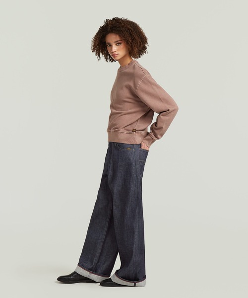 G-STAR(ジースター)の「Roxx Selvedge Wide Jeans/セルビッジワイドルーズジーンズ/L28(デニムパンツ・レディース・ダークインディゴブルー・26inch/25inch/24inch/27inch)」の7枚目の写真