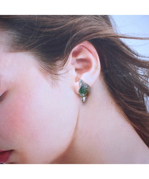 tone(トーン)の「【Willija】金属アレルギー対応《Just for…》淡水パールと天然石のピアス(MA)(ピアス(両耳用)・レディース・ブルー/ホワイト/グリーン/ピンク/レッド・FREE)」の10枚目の写真