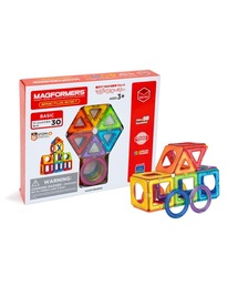 MAGFORMERS（マグフォーマー）の「マグ・フォーマー ベーシックプラスセット（30ピース/あそび方冊子付き）（おもちゃ）」