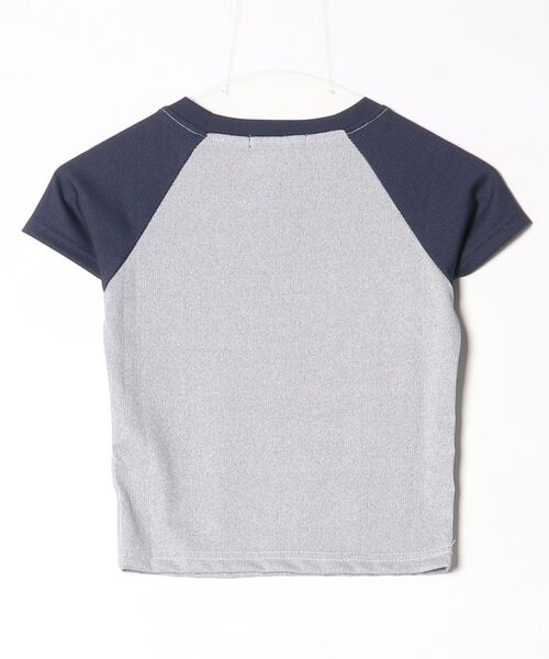 FREE STYLISTS(フリー スタイリスト)の「レディース 配色ラグランロゴ刺繍半袖Tシャツ(Tシャツ/カットソー・レディース・グレー/ピンク・S/M/L/XL/2XL)」の3枚目の写真