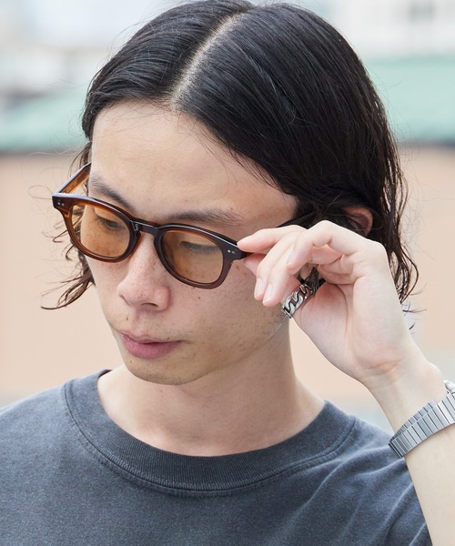 Schott(ショット)の「Schott/ショット EYE WEAR MODEL LIAM ウェリントン メガネ サングラス アイウェア メンズ アセテート セットアイテム ギフト プレゼント メンズ 2026年 夏 夏服(サングラス・メンズ・ブラック/ブラウン/ライトグリーン・FREE)」の2枚目の写真