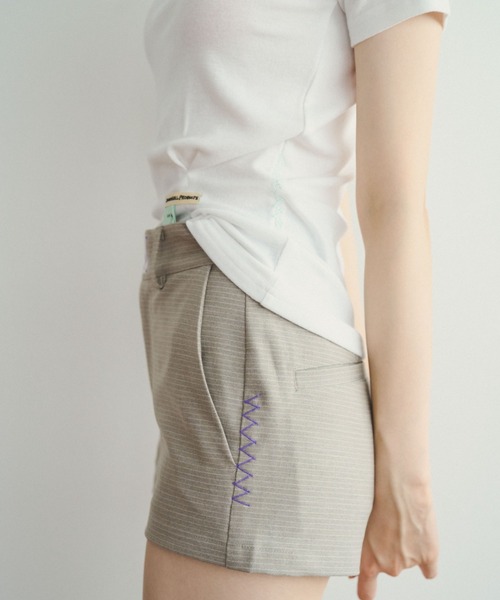 common gull products.(コモンガルプロダクツ)の「白帽子とショートパンツ(その他パンツ・レディース・グレー系/ブラウン系・S/M/L)」の6枚目の写真
